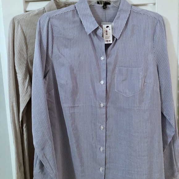 Striped Button down The Limited blue white - Picture 2 of 4